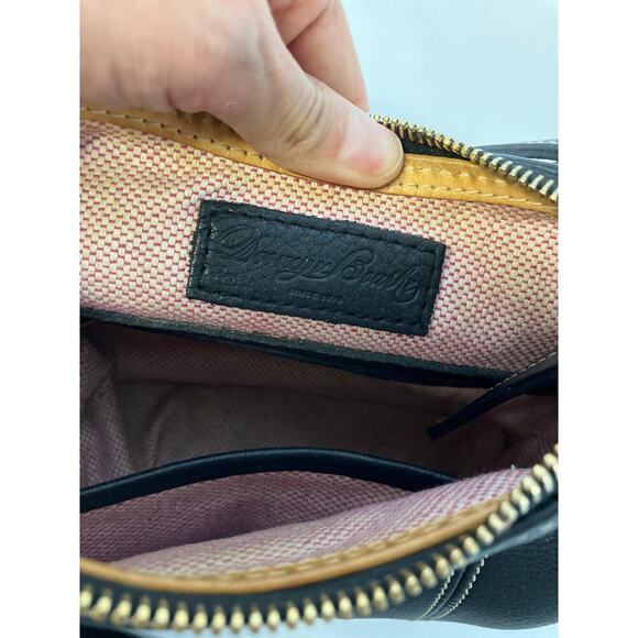 DOONEY & BOURKE SMALL BLACK PEBBLED LEATHER SHOULDER BAG - Picture 15 of 16